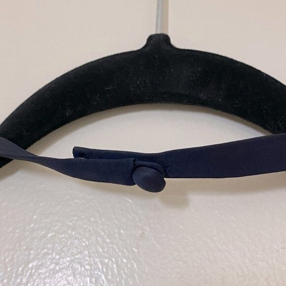 Badgley Mischka Navy Blue Silk Midi Dress 0 - Picture 10 of 13